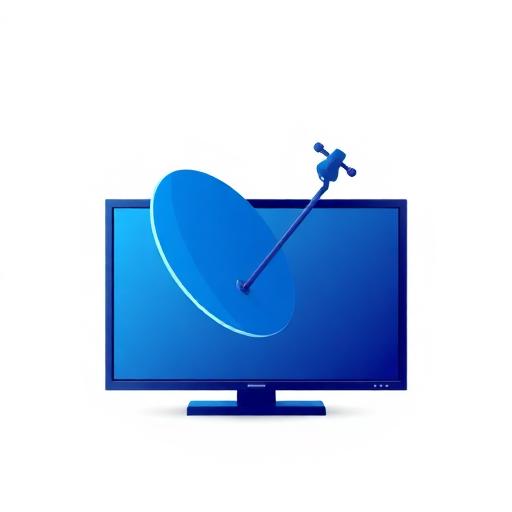 Иконка телевидения - цифровое и спутниковое ТВ